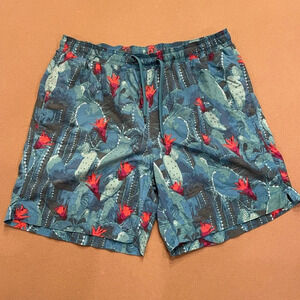 Saxx Cannonball 2 in 1 Cactus Swim Trunks Size Large